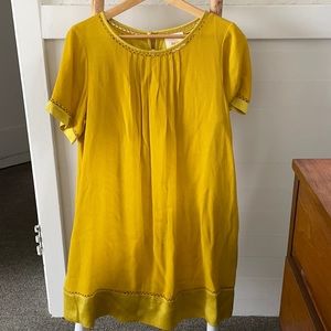 Short Sleeve Yellow Dress FREE SHIPPING!
